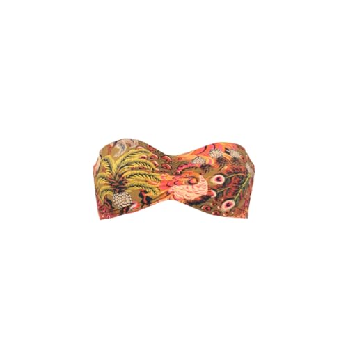 Haut de maillot bandeau Ramatuelle Janine Robin orange terracotta bonnet 105DE haute qualité