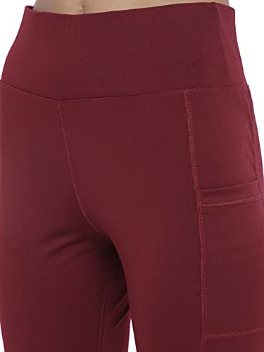 Image of CHKOKKO Women's High Rise Regular Fit Polyester Blend Sports Leggings (JSSTIGHT)