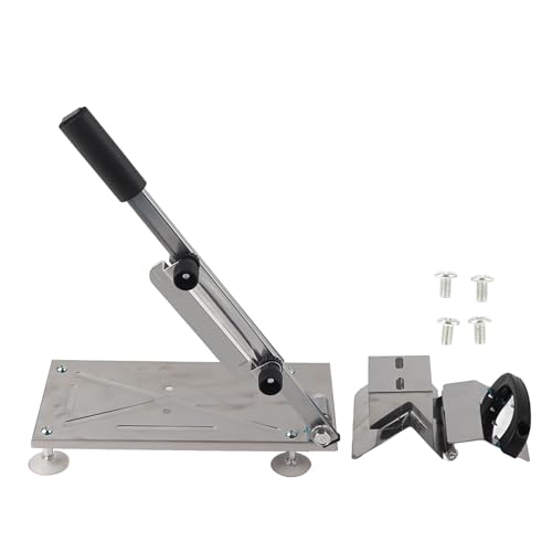 Manual Meat, Household Manual Beef and Mutton Commercial Upgraded Stainless Steel Cutter Electric Slicers Frozen Meat Multi Function Beef Mutton Roll Food Slicing Machine (#1)