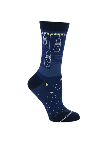 Image of WHD Firefly Crew Socks for Women & Men | Novelty Insect Socks, Outdoor Enthusiast Gift