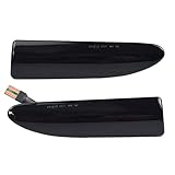 KACEPAR Front Fender Side Repeater Marker Lamps, Amber LED Side Marker Lights, Compatible with Jaguar X-TYPE 2002-2009 - Smoke Lens