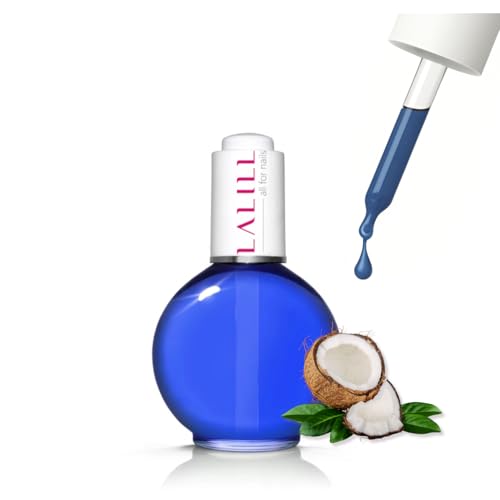 LALILL Aceite de Cuticulas y Uñas 75 ml - Vegano Cuidado con Aceite de Almendras Dulces y Melocotón - Tratamiento Reparador y Fortalecedor Con Pipeta - Aroma Coco - Uso Profesional y Doméstico