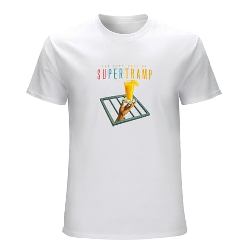 Supertramp The Very Best Crime of The Century Men's White T-Shirt Unisex Tee Shirt 3XL