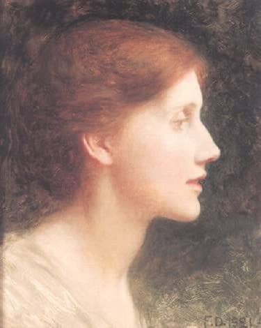 Tableau Portrait d'Agnès Malliam Frank Dicksee pour une décoration murale de salon chic
