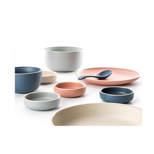 5-częściowy zestaw ceramicznych misek na przekąski, okrągłe miski do dipów i talerze do serwowania przypraw, sałatek, przypraw, przekąsek i przystawek, idealne do rozrywki i imprez