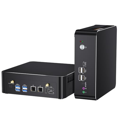 Image of msecore Mini PC with Core i9-9880H, 16GB RAM, 512G SSD Desktop Computer, 4K@60Hz, 2*HDMI, 1*DP, Triple Display, Dual LAN, VESA, Optical, Wi-Fi 6E, Bluetooth 5.3, Windows 11 Pro