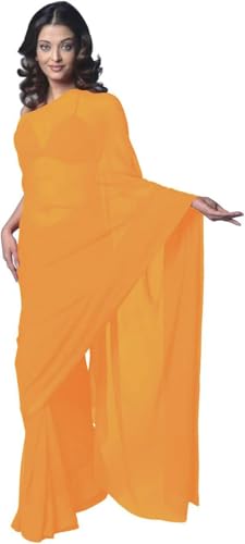 Sari Bollywood mousseline de soie de qualité supérieure pour femme