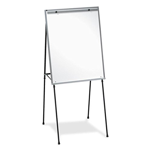 Chevalet d'affichage noir pliable avec tableau effaçable réglable en hauteur