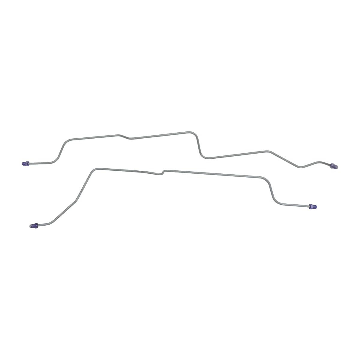 Inline Tube Compatible with 1998-05 Ford Ranger 4WD Rear Drum Axle Brake Lines 2pc, OE Steel