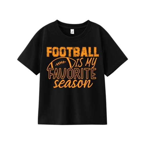 Game Day Shirt for Toddler Boys Girls 2-6 Years, Football Baseball Graphic Tee, Soft Cotton Short Sleeve T-Shirt