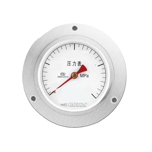 Manomètre Y-100ZT axial 0-0.6 MPa de classe 1.6 avec bord de fixation