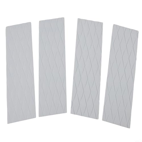 Accarugty Almohadilla de tracción para tabla de surf, alfombrilla antideslizante para tabla delantera, calcomanía antideslizante acanalada, accesorios de seguridad para surf, kayak, remo, cinta de