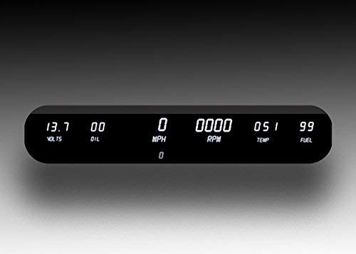 Intellitronix® DP10002W - LED Digital 6-Gauge Panel Kit, White