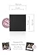 pixolo Frame Card – Passepartout mit magnetischer Rückwand, schwarz, Format 15x15 cm