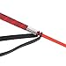Hamwesh Leather Riding Whip, 26.8inch Riding Crop Horse Whip with Rubber Wrist Strap Palm, Non Slip Horse Dressage Crop Equestrian Equipment for Equestrian Sports (Red)
