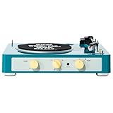 LISTEN TO ALL YOUR FAVORITE RECORDS: Turntable record player plays 7-12" vinyl records and has a belt-driven 3-speed turntable that will play 33 1/3, 45, and 78 RPMs DOUBLES AS BLUETOOTH SPEAKERS: Our record player with speakers features BlueTooth co...