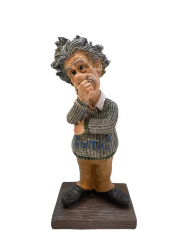 Image of AUGEN Polyresin Albert Einestine Idol Statue Showpiece for Home Decor Decoration and Gifting (1 Piece, 6723B-B)