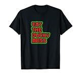 Funny Itadakimasu Eat The Ducky Moss Japanese Foodie Humor T-Shirt