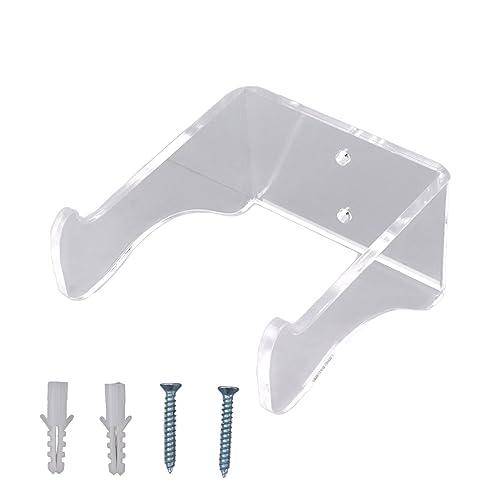 Adfaga Colgador de pared para guitarra, gancho de acrílico transparente para guitarra, soporte de carga fuerte, almacenamiento montado en la pared para guitarra, violín, ukelele, c