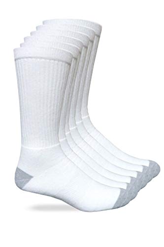 Carolina Ultimate Men's Cotton Crew Work Socks 6 Pair Pack