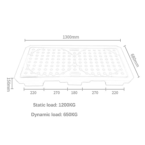 Plateforme en polyéthylène jaune et noir pour éliminer les fuites de fûts - 2