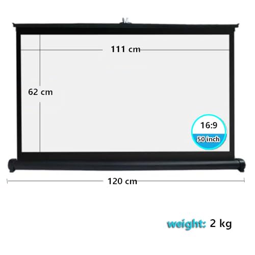 Pantalla Retráctil Portátil de Mesa 50 pulgadas miniatura 7
