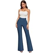 Women's Ultra-Stretch Ponte Flare Pants - High Rise, Pull-On, Wrinkle Resistant For Office & Casual