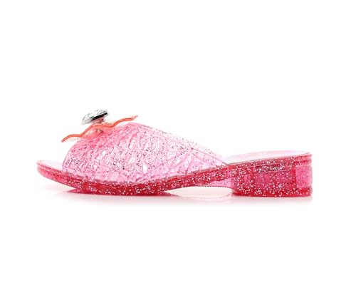 Image of Jelly Sandals for Girls Dress Slide Princess Frozen Inspired Elsa Flats Dance Party Cosplay Snow Queen Birthday Clear Slippers Summer Little Girls, Toddler Slip On