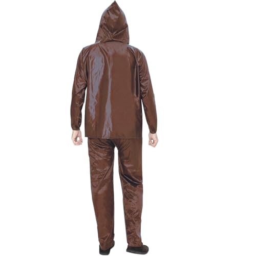 Image of BENAVJI Men's Waterproof Rain Wear Combo | Hooded Raincoat Suit with Pants for Riding, Camping & Travel