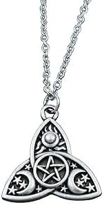 Silver Plated Pendant Necklace for Boys/Men - Stainless Steel Chain for Fashion & Gift