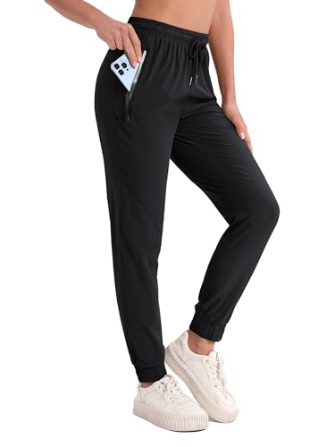 MAGCOMSEN Sporthose Damen Lang Freizeithose Gummibund Sommer Damenhose...