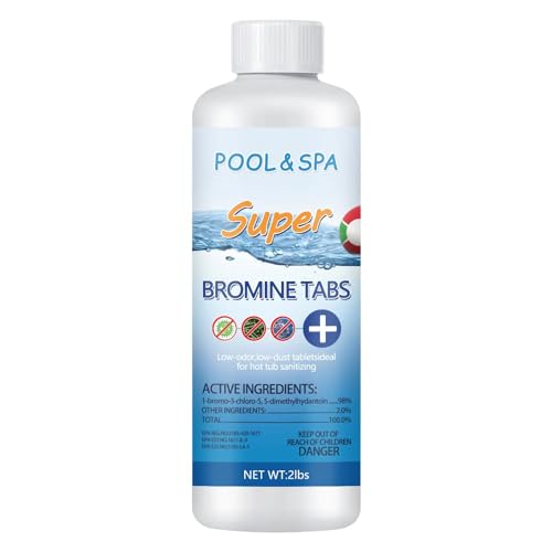 Spa Bromine Tablets for Spa Hot Tub Bromine Tabs Long-Lasting 1
