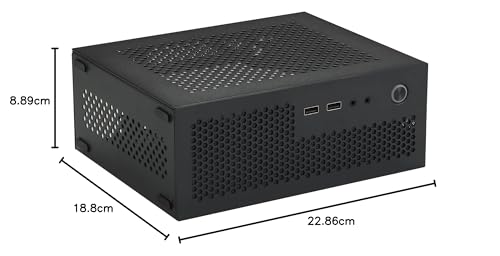 Goodisory A09 Black MINI-ITX 0.8mm SPCC Desktop Computer Case Fit in Flex PSU - Image 5