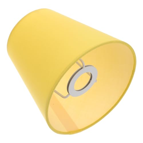 Image of Angoily Macaron Fabric Lamp Shade Hanging Ceiling Cover for Chandelier Light Weight Easy to Install Softens Bright Light for Home Decoration