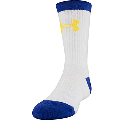 Under Armour Kids' SC30 Phenom Crew Socks 3 Pack (Royal Blue, 13.5K - 4Y)2