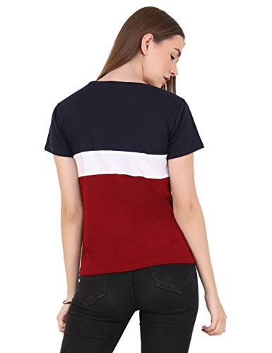 Image of Reifica Women Tshirt Combo Pack of 2 | Regular Fit Half Sleeves Round Neck Cotton Tops Combo for Women /Girls