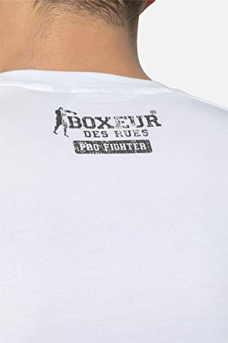 BOXEUR DES RUES - Tshirt Bianca con Patch sulle