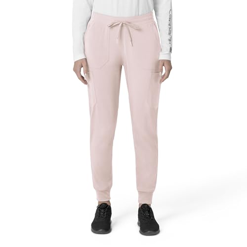 Carhartt Force Cross-Flex Women's Cargo Jogger Scrub Pant, Soft Rose - image 1