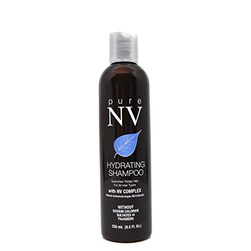 Pure Nature's Vitamins Hydrating Shampoo - Infused with Natural Sage & Argan Oil, Keratin, Collagen, Vitamins & Nutrients Reparative Shampoo - Sulfate, Sodium Chloride & Paraben Free - 8.5 Oz