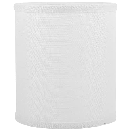 Angoily Fabric Drum Lampshade for E14 Table and Floor Lamps 5-Inch Decorative Lamp Shade Lightweight and Easy to Install Modern Indoor Lighting for Bedroom and Home