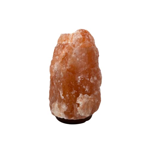 Himalayan Salt Lamp, 3-5 kg, Adjustable Dimmer, ETL Certified, Subtle Crimson Glow, Home/Office Decor, Unique Gift Ideas