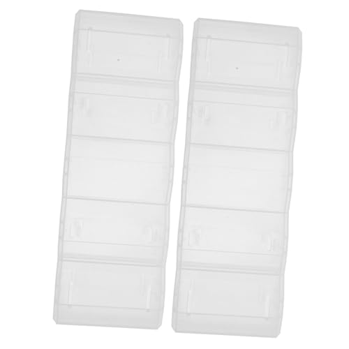 Gogogmee 2pcs Poker Chips Case Reusable Plastic Organizer Poker Chip Holder Card Deck Case