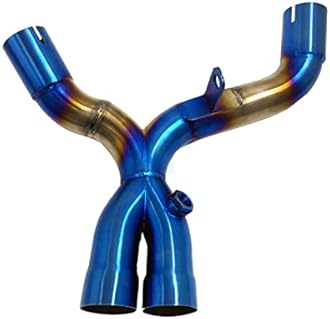 BAKRAS Exhaust Pipes Mid Tube Motorcycle Modified Stainless Steel Exhaust Muffler Front Pipe Tube Full System For Kawasaki For Z1000 2010-2016 (Color : For Z1000 Color A)