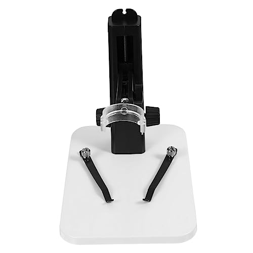 OSALADI Stable and Shockproof Microscope Stand Digital Magnifier White Base Easy to Install for Digital Microscope Holder