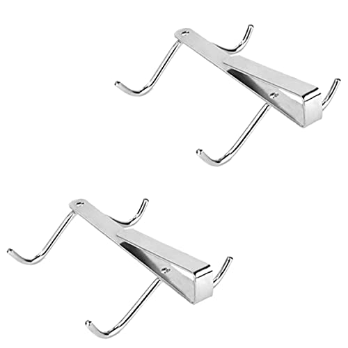 XDHLDULYK 2Pcs Kitchen Hooks 304 Stainless Steel, Hooks Under Shelf Cups Rack, Mug Organizer for Cabinet, Suitable for Use in Kitchens, Living Rooms, Restaurants and Other Places