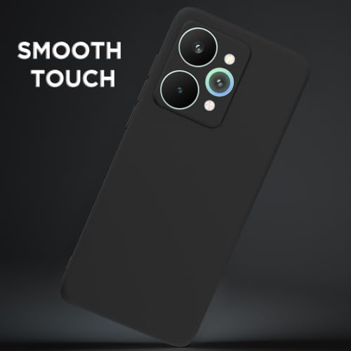 Image of Outlouders Back Cover for Realme 15 Pro 5G | Camera Protection | Durable Soft Matte Silicone Bumper Case (Black)