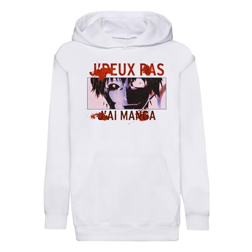 Sweat enfant J'peux Pas J'Ai Manga Kaneki pour collège et loisirs