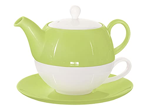 Buchensee Tea for One Lena 500ml aus Crystal Bone China Porzellan in...