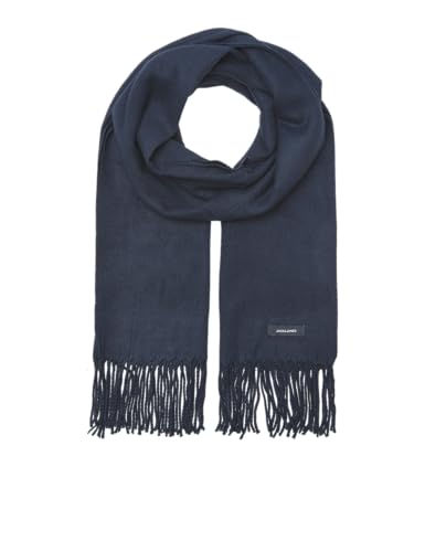 JACK & JONES Jacsolid Woven Scarf Noos, Echarpe Homme, Bleu (Navy Blazer Navy Blazer), Taille unique