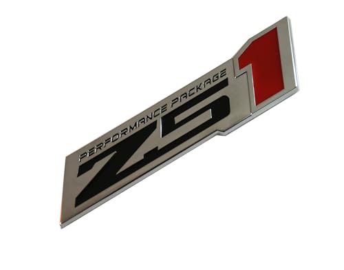 Image of 2pcs Z51 Performance Package Emblem Engine Hood 3D Badge Decal Replacement for Z51 (Chrome), EI-SilveCutom#2